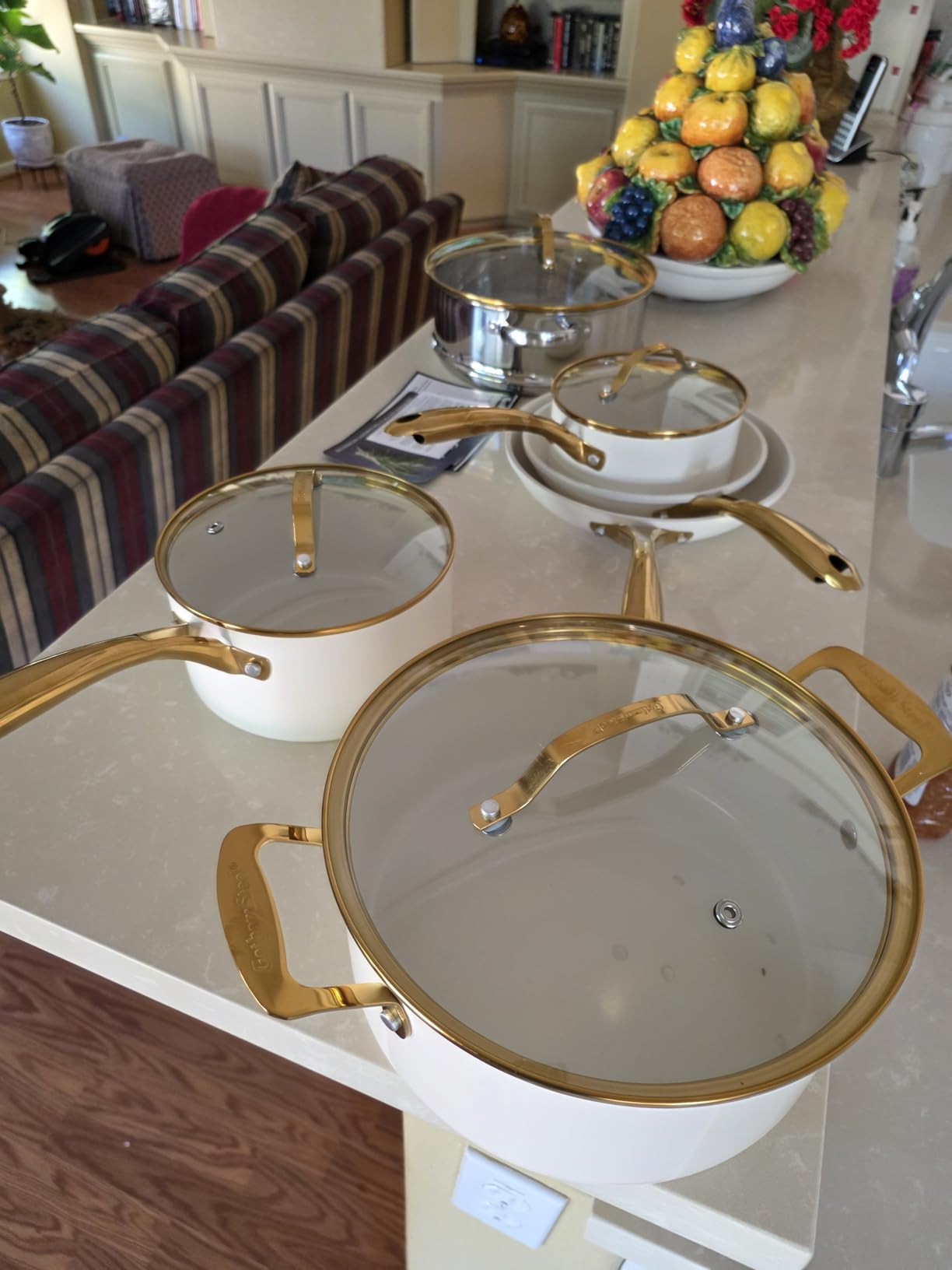 GOTHAM STEEL 20 Pc Ceramic Cookware