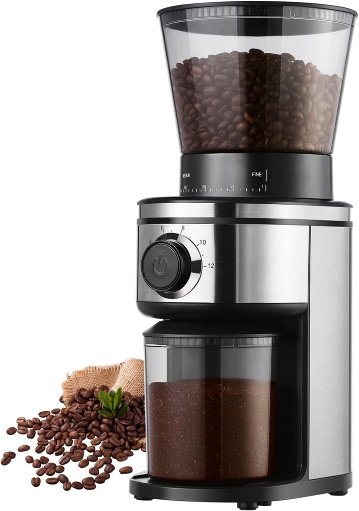 Burr Coffee Grinder, Electric Conical Coffee