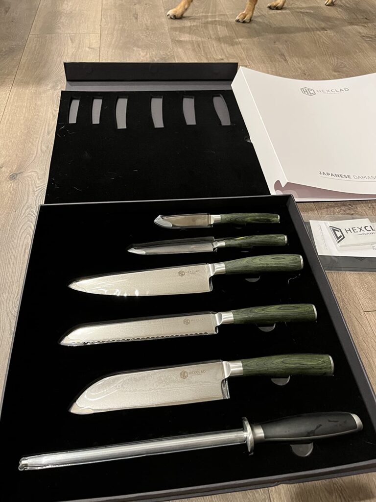 HexClad Essential Knife Set, 6-Piece, Japanese Damascus 2