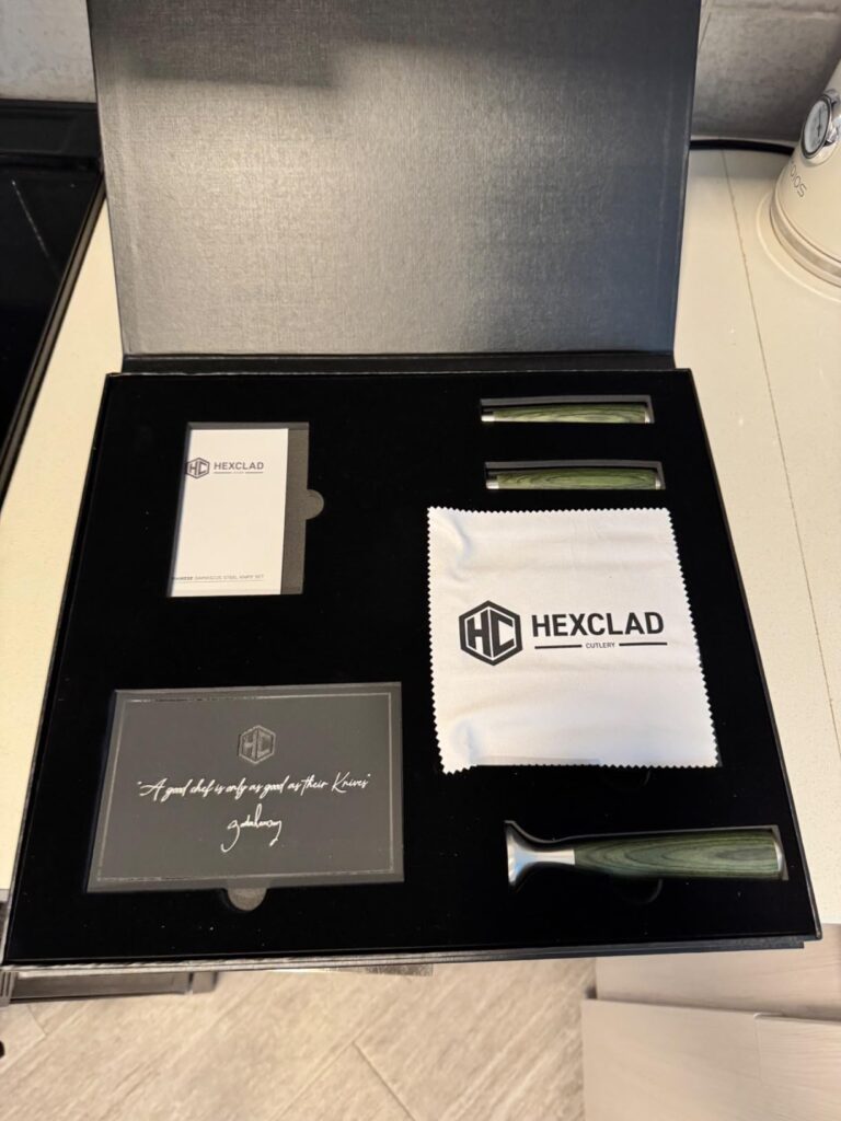 HexClad Essential Knife Set, 6-Piece, Japanese Damascus 2